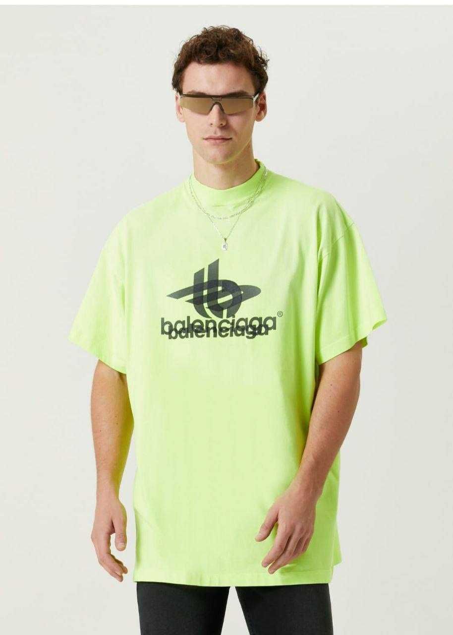 Мужская футболка Balenciaga футболка оверсайз Баленсиага f642