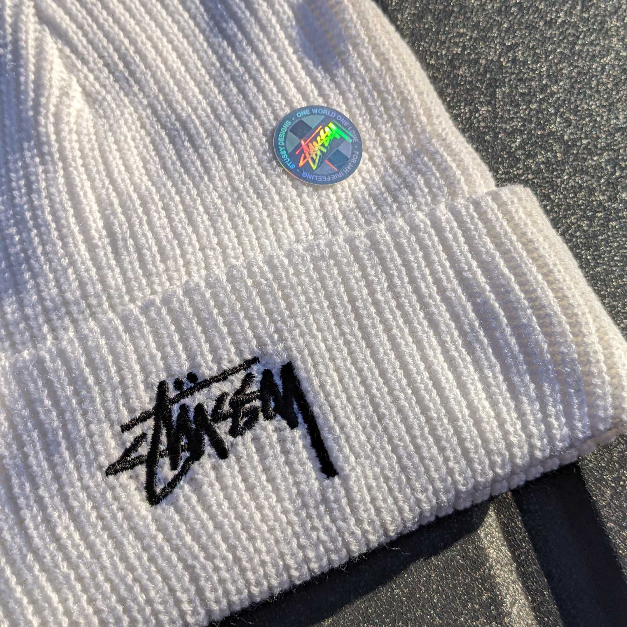 Шапка Stussy, зимова шапка стуссі, шапка стусси, тепла шапка стусі