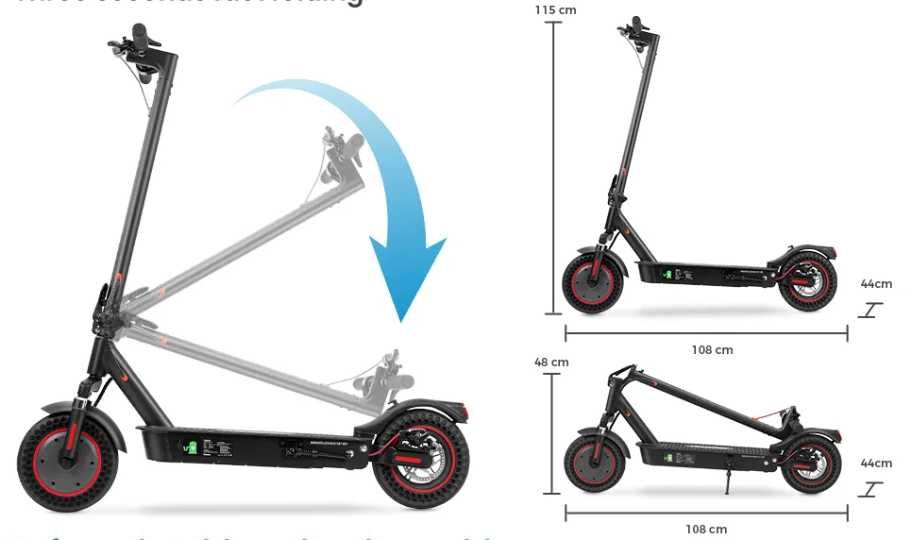 [NOVO] Trotinete Elétrica i9 • 30 KM/H • Alcance 30 KM • Motor 350W