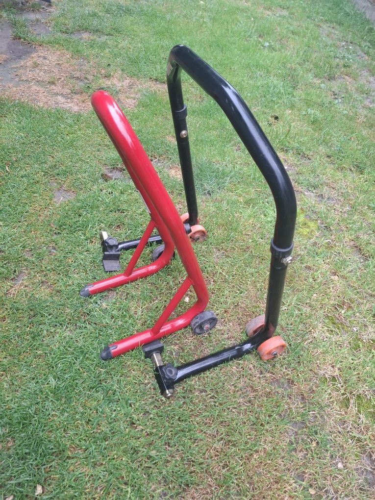 Stojak motocyklowy przód i tył