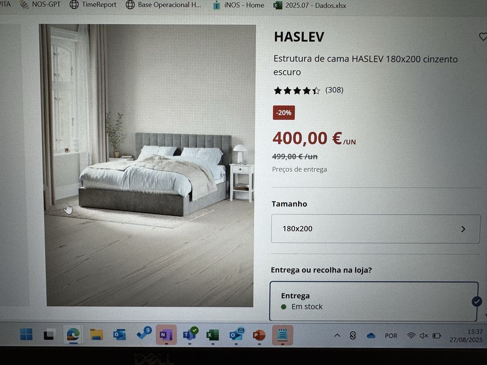 Cama + Colchao de 180x200