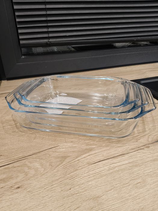 Pyrex zestaw foremek do zapiekanek szkło żaroodporne