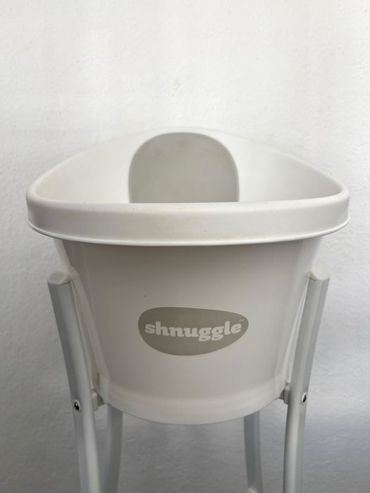 Banheira Shnuggle branca + suporte