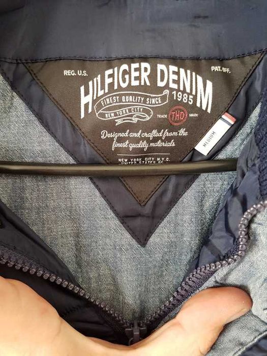 Tommy Hilfiger Denim granatowa kamizelka bezrękawnik  super stan M