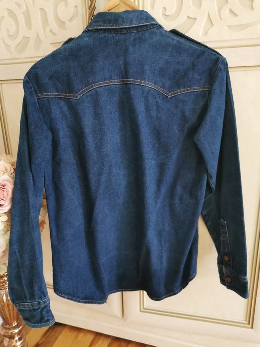 Стильна джинсова рубашка на підлітка 13-15 років