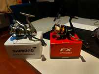 Kołowrotki Shimano Nasci 2500 i Shimano FX 2500, cena za 2 sztuki!