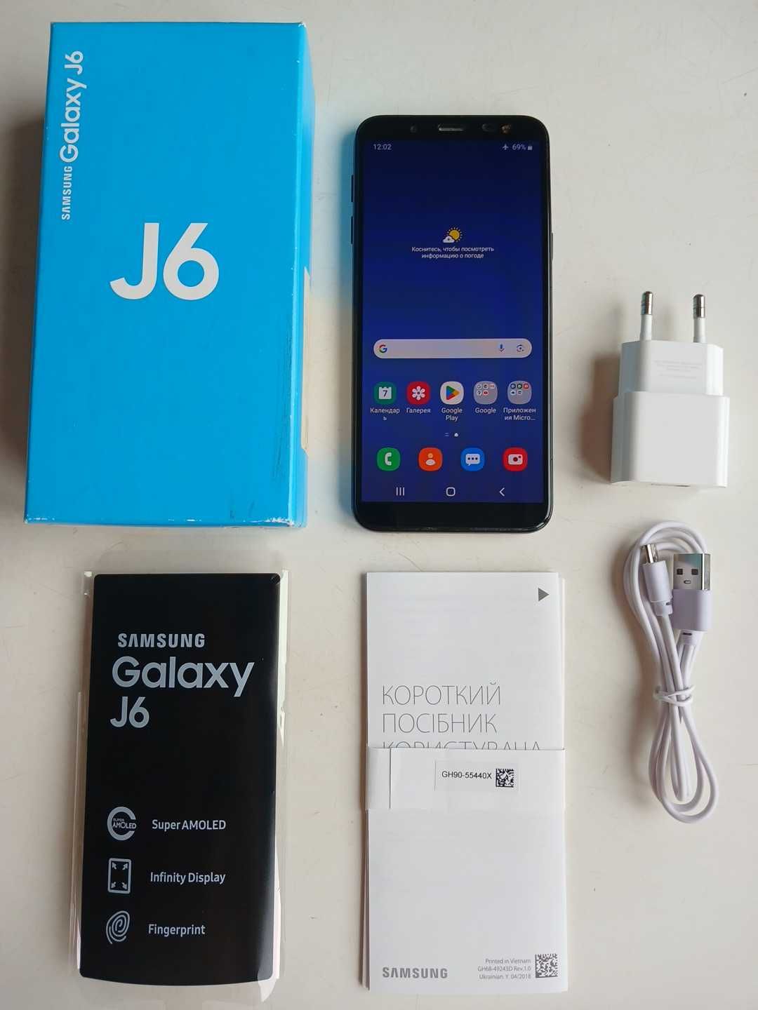 Самсунг j 6  Samsung Galaxi  j6 память 32gb батарея 3000mAp