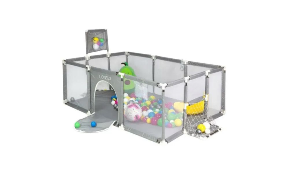 Дитячий ігровий манеж з воротами та кільцем