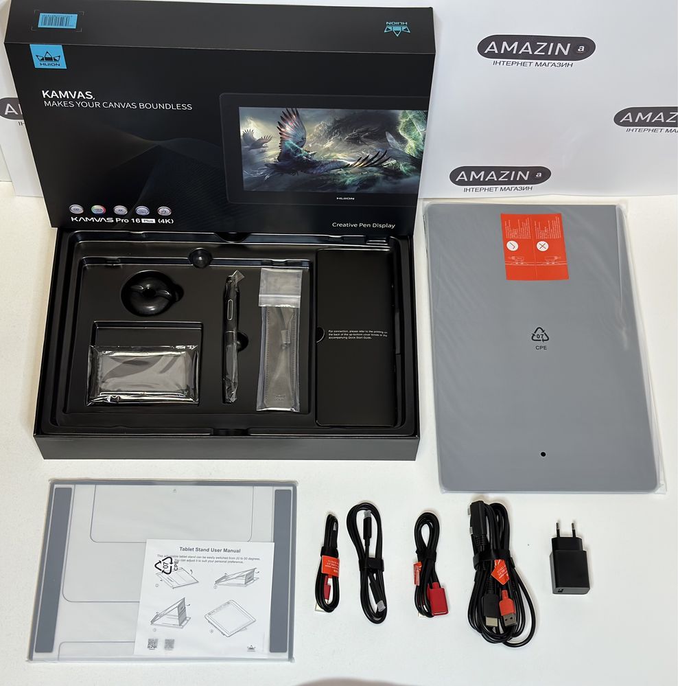 Монітор-планшет Huion Kamvas Pro 16 Plus 4K Dark Gray (GT1562)