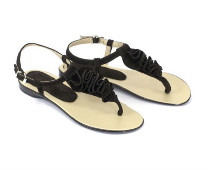 Замшеві босоніжки