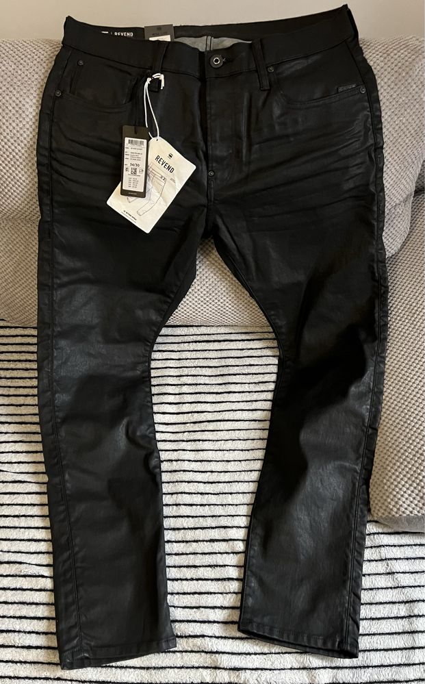 G-star jeansy skinny fit czarne 34/30 black spodnie