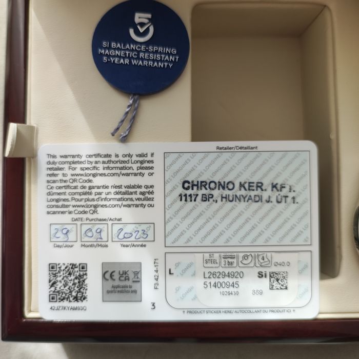 Longines Master Collection.