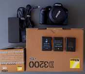 Nikon D3200 + lente