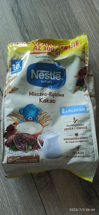 Kaszka mleczno ryzowa nestle kakaowa