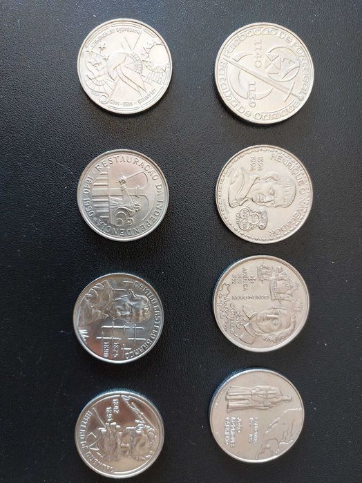 Lote 8 moedas Comemorativas Portuguesas