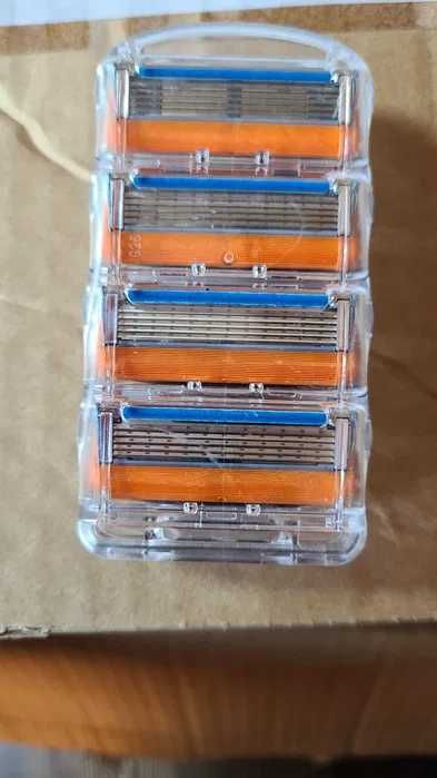 100% Oryginalne nożyki Gillette fusion Sensitive 5 ostrzy. 4szt.noży.