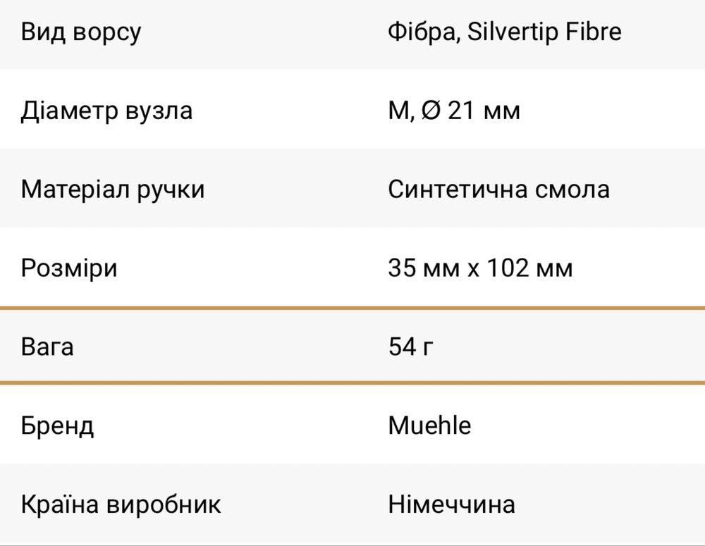 Помазок для гоління MUEHLE 31 K 256 CLASSIC