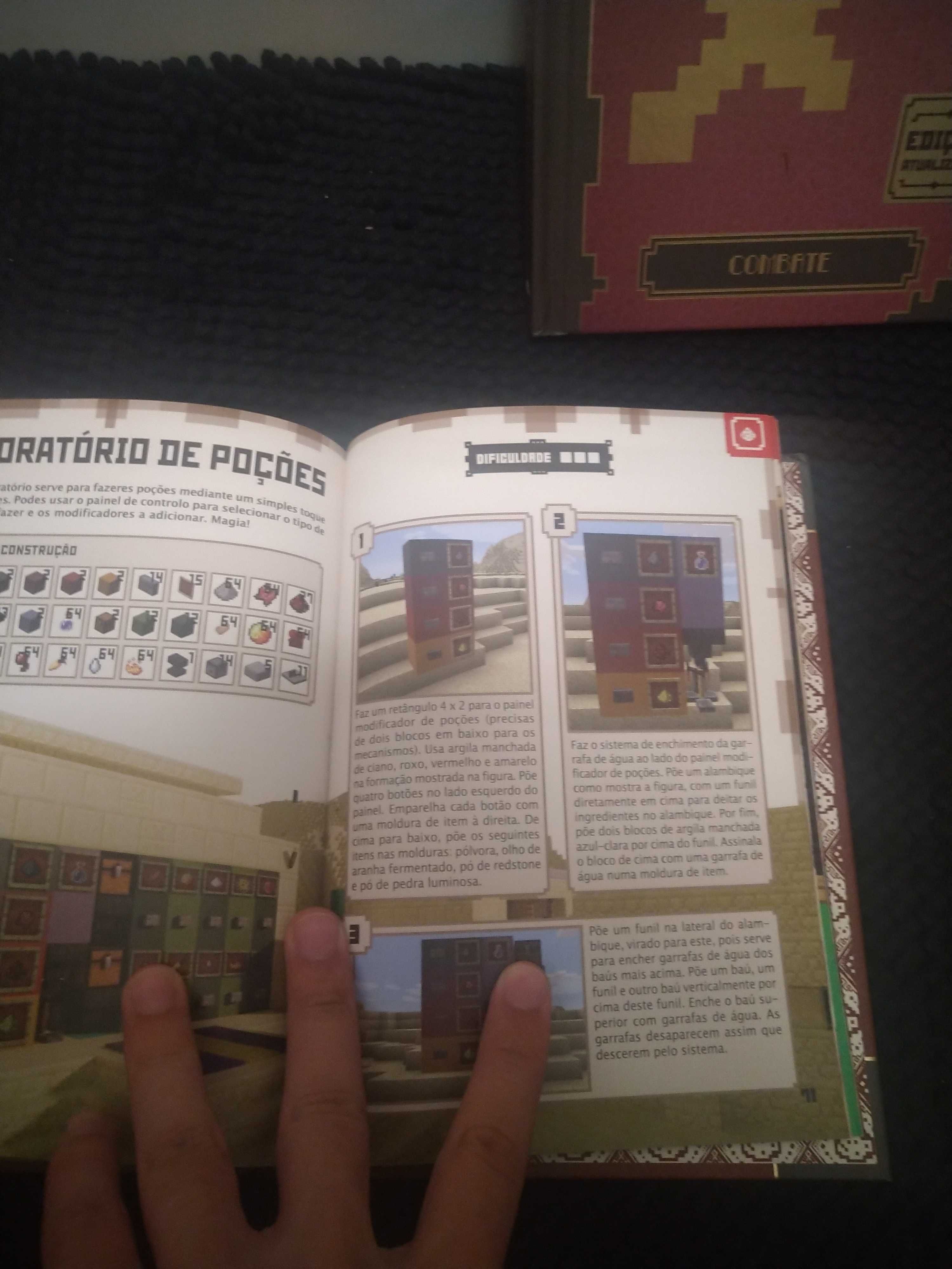 4 livros sobre minecraft oficiais novos