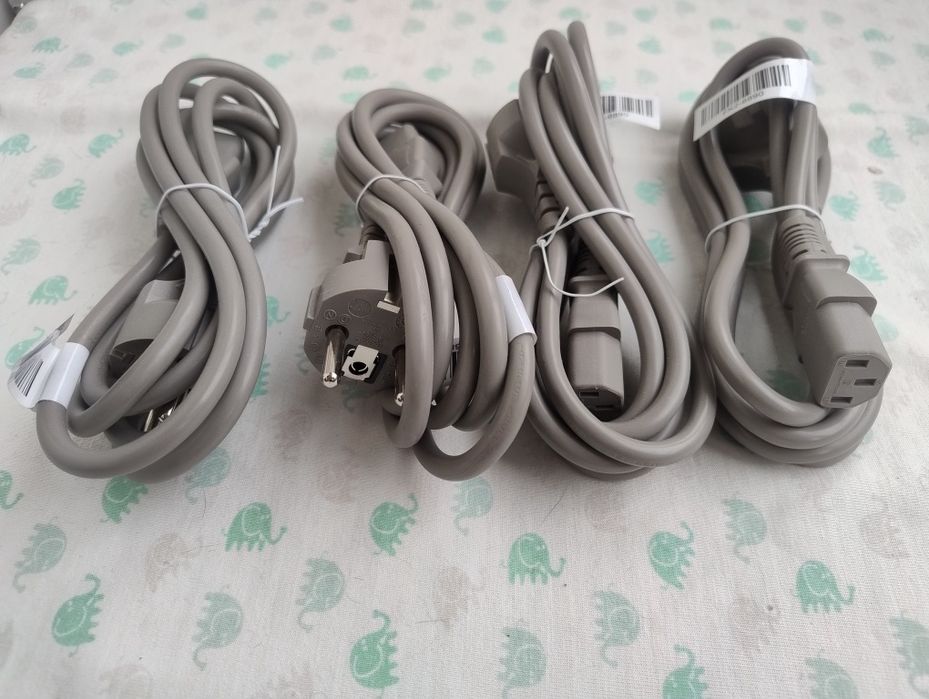 Кабелі живлення для ПК, монітора, принтера.