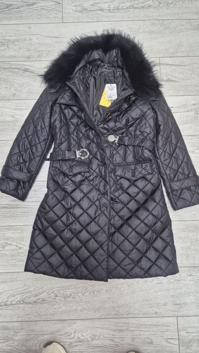 Пальто пухове  Luiza Spagnoli зі зйомним хутром