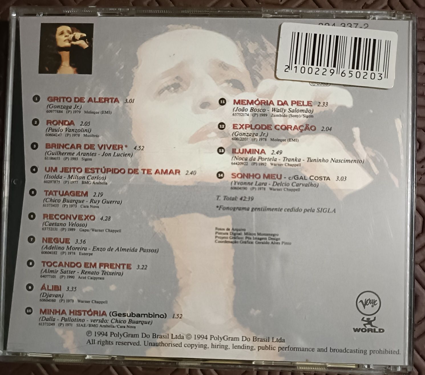 CD. -  Maria Bethânia