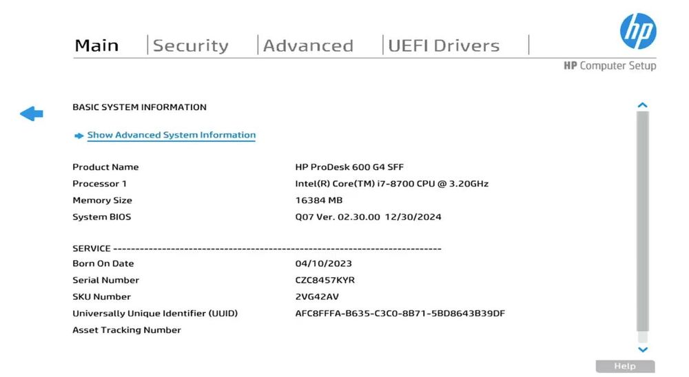 HP ProDesk 600 G4 i7 8gen 16GB ram