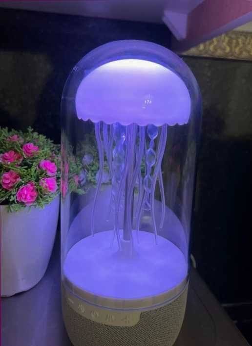 Медуза светильник беспроводная колонка блютуз ночник портативная