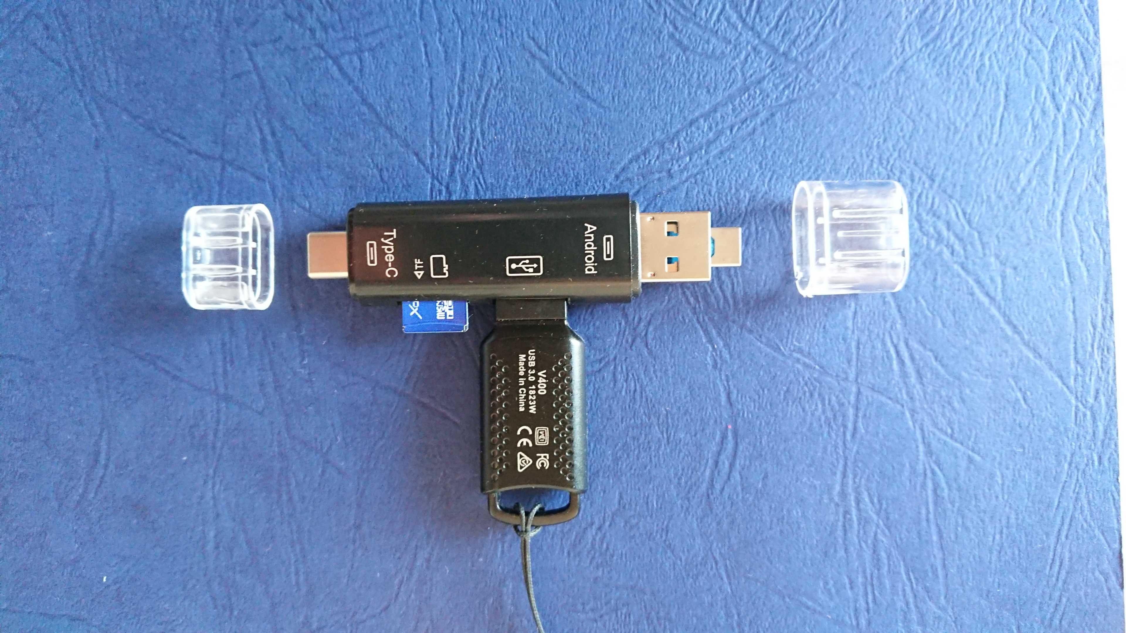 OTG Reader (5 в 1), смарт-картридер micro-USB, Type-C, SD-card адаптер