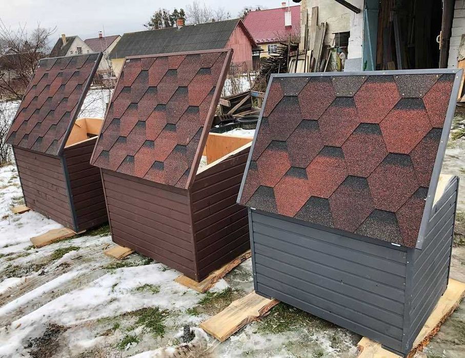 Будки 95, 107, 123 см | Стаффа, Лабрадора, Вівчарки, Кане корсе