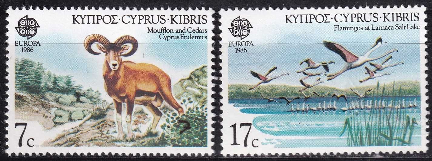 znaczki pocztowe - Cypr 1986 cena 3,40 zł kat.3€