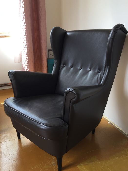 Fotel skórzany Ikea Strandmon