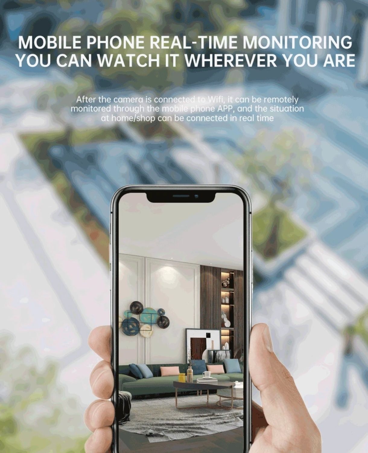Kamera WiFi IP monitoring,wykrywanie,dźwięk