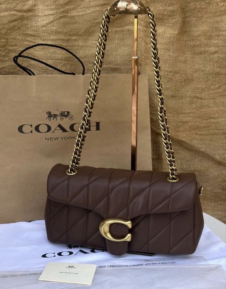 Жіноча шкіряна сумка COACH, жіноча сумка, шкіряна сумка