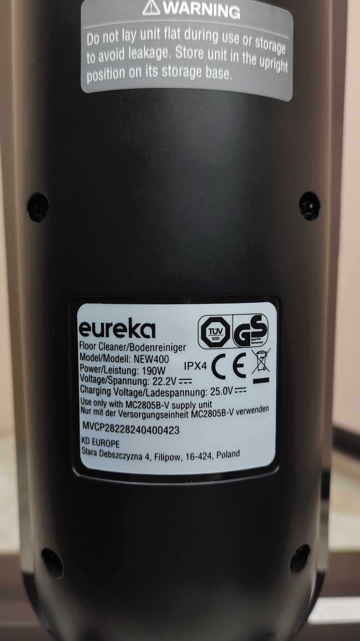 Odkurzacz ręczny odkurzacz mopujący Eureka NEW400 czarny