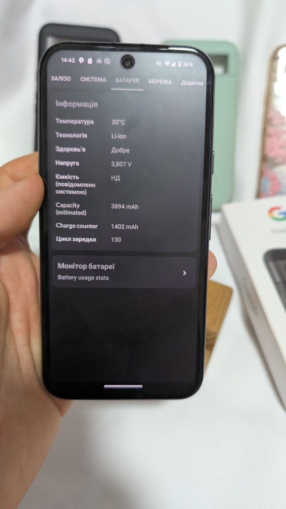 Pixel 8a ідеал soft unlock 128 gb коробка та 3 чохли
