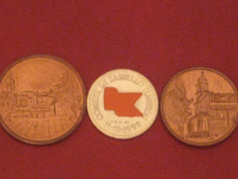 Набор Монеты региональные Жетон: коммуна Сасселло Италия