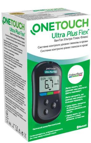 Глюкометр one touch ultra plus flex + 50 тест полосок
