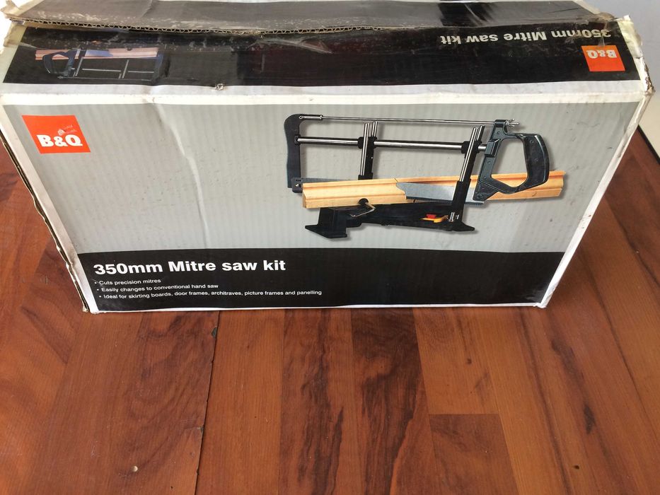 Piła kątowa ukosowa ręczna B&Q Mitre saw kit 350mm- nowa.