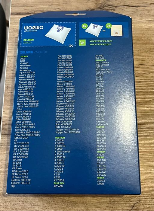 4x4 Worki do odkurzacza Zelmer ZMB02K