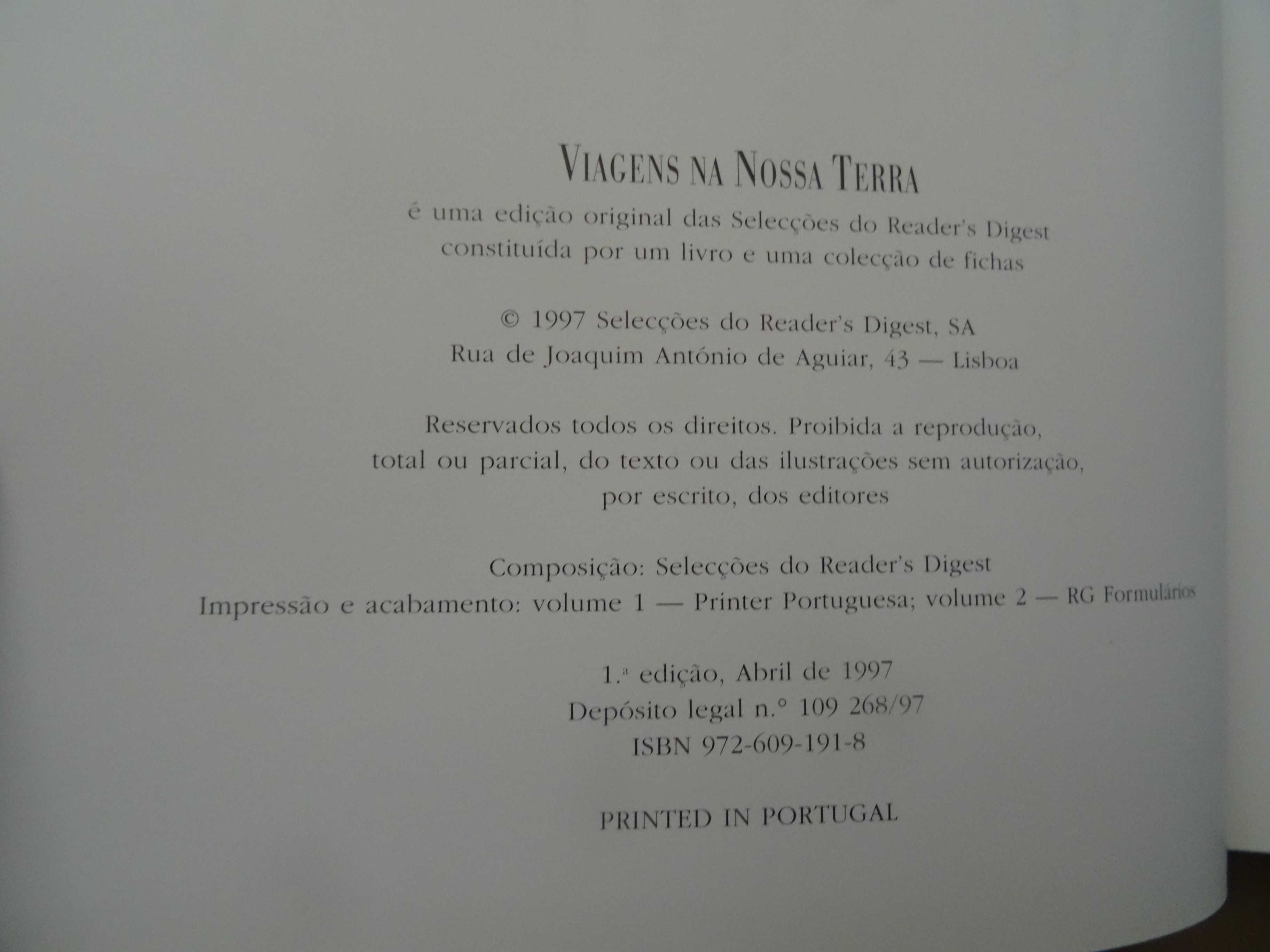 Viagens Na Nossa Terra de Selecções  Reader's Digest - 2 Vol. - 1ª Ed.