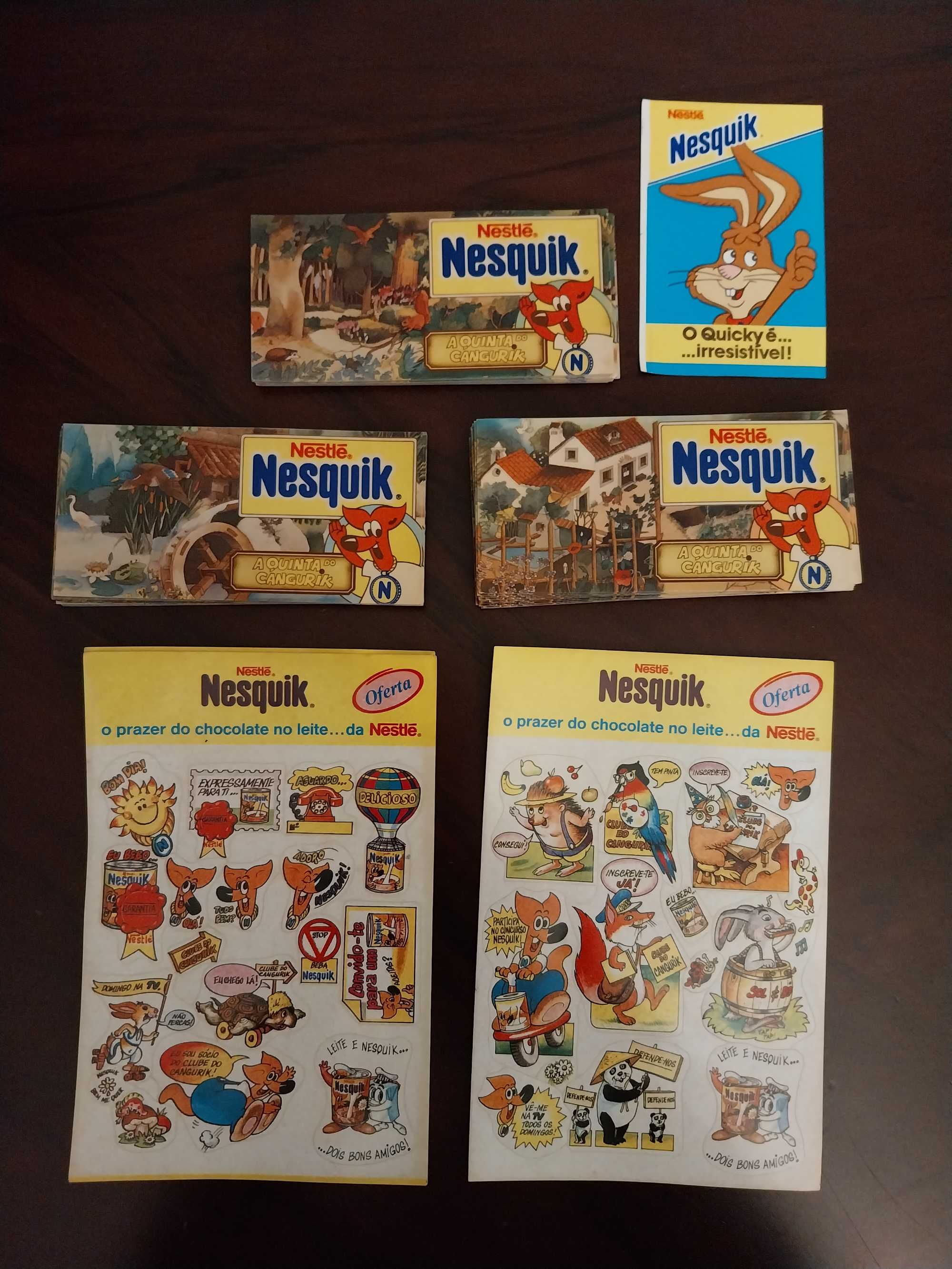 Conjunto de autocolantes Nestlé - Nesquick, vintage, edição limitada