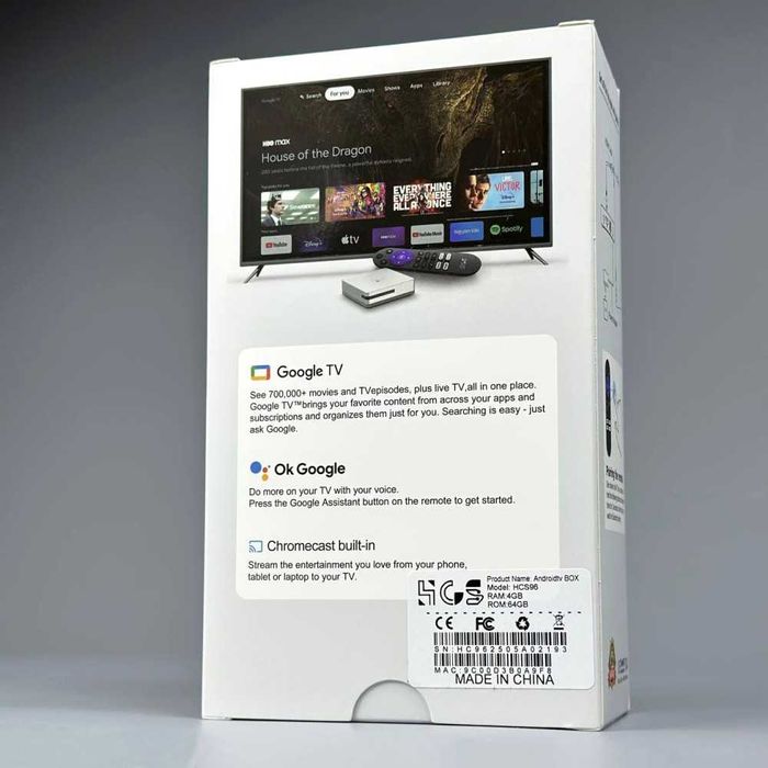 Смарт TV приставка  4Gb/64Gb  HCS 96 TV Box 8K Android 14