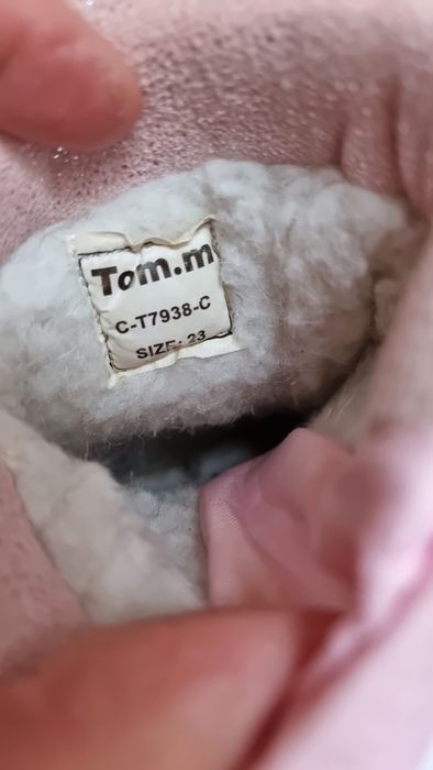 Зимові сапоги для дівчинки фірми Тom.m, 23 р