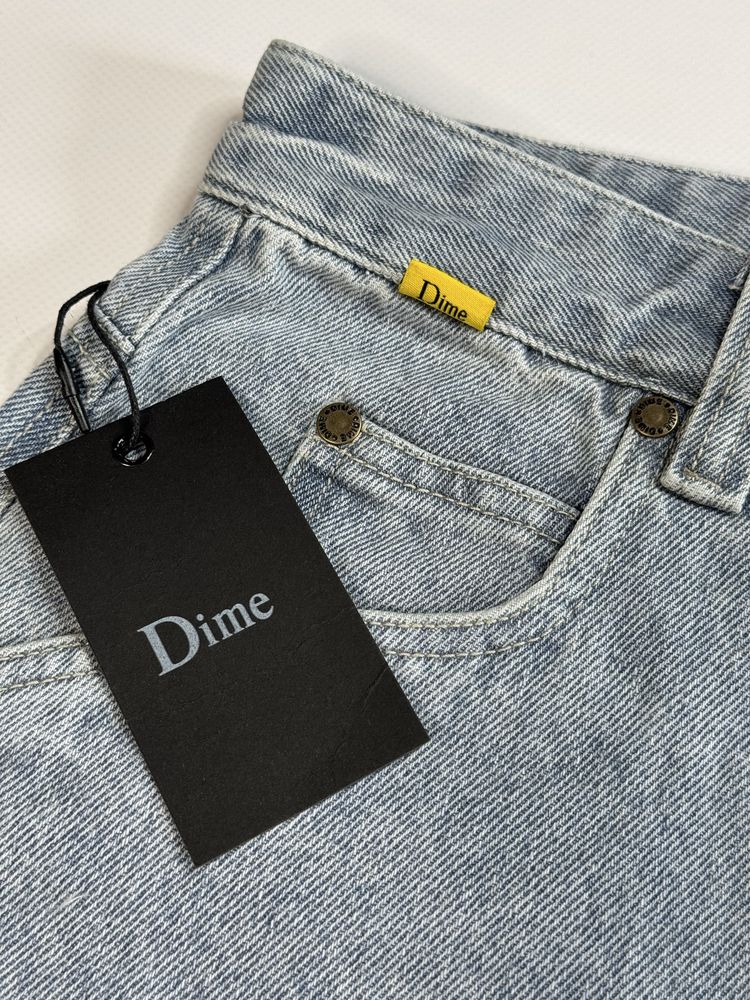 Шорти Dime | Дайм джинсові чорні/голубі