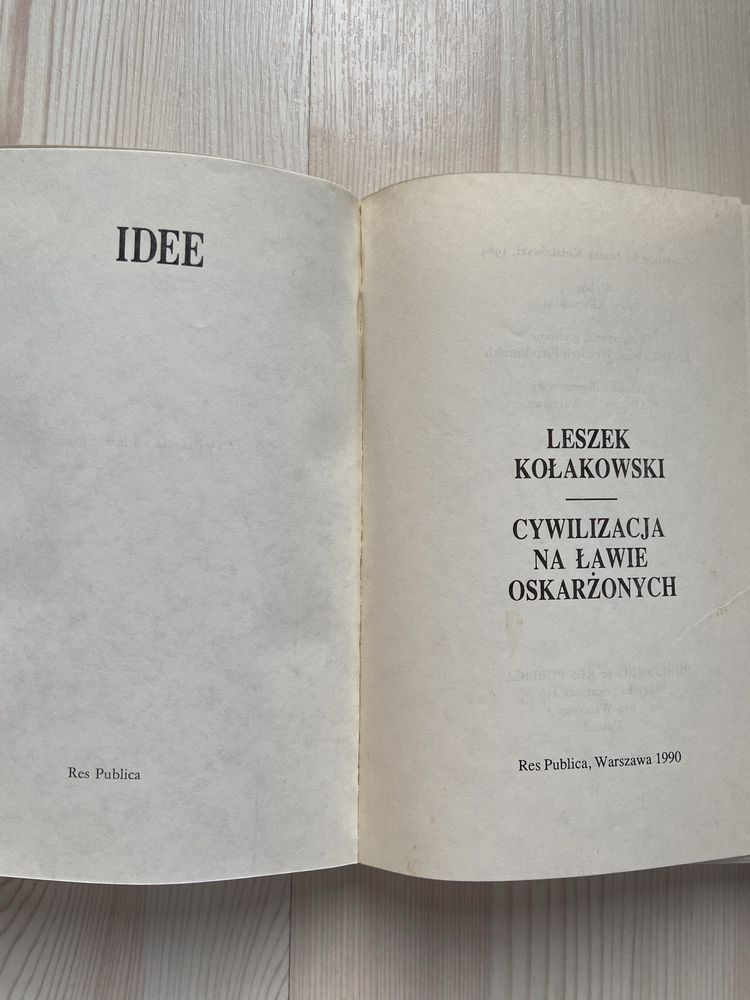 „Cywilizacja na ławie oskarżonych” Leszek Kołakowski