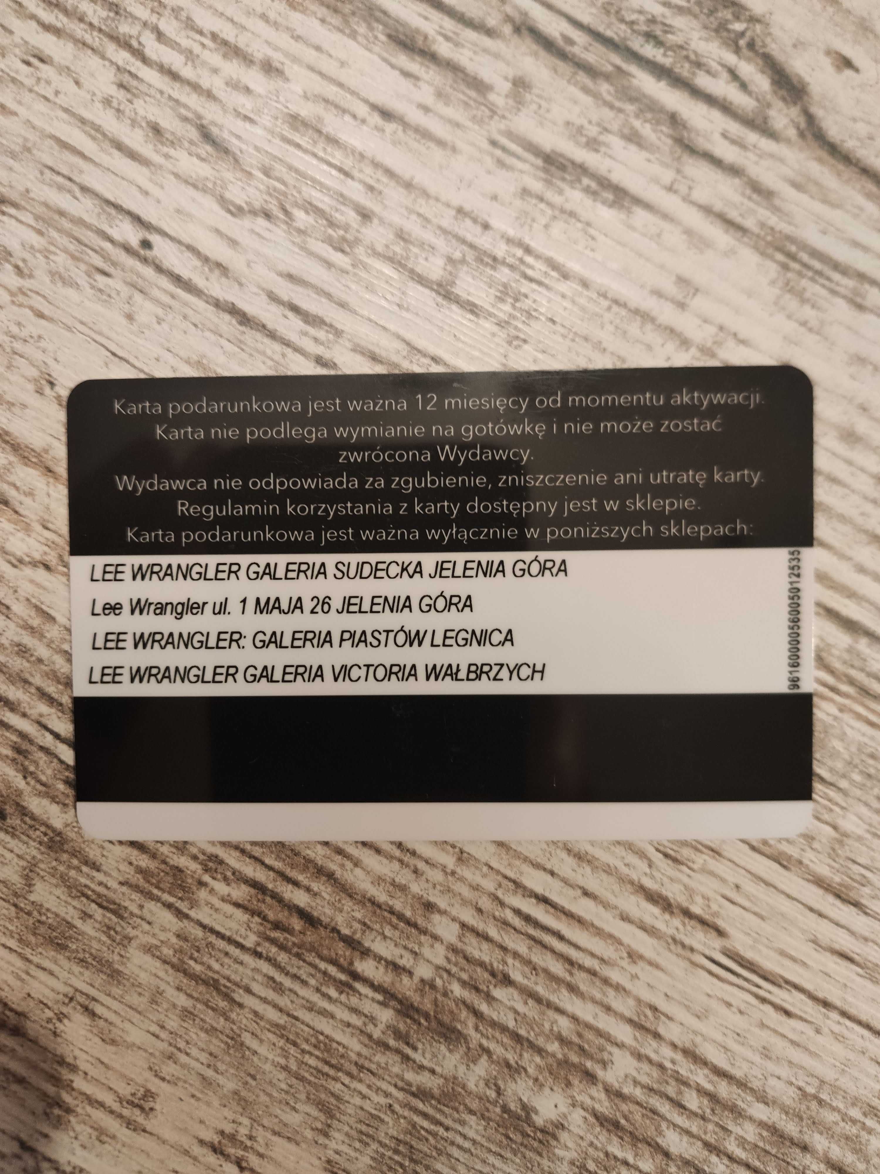 Karta podarunkowa Wrangler  - Lee Saldo 739,00zł