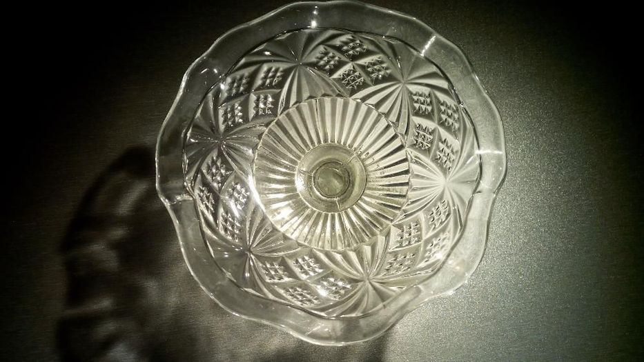 Taça decorativa em vidro, peça única - Antiguidade