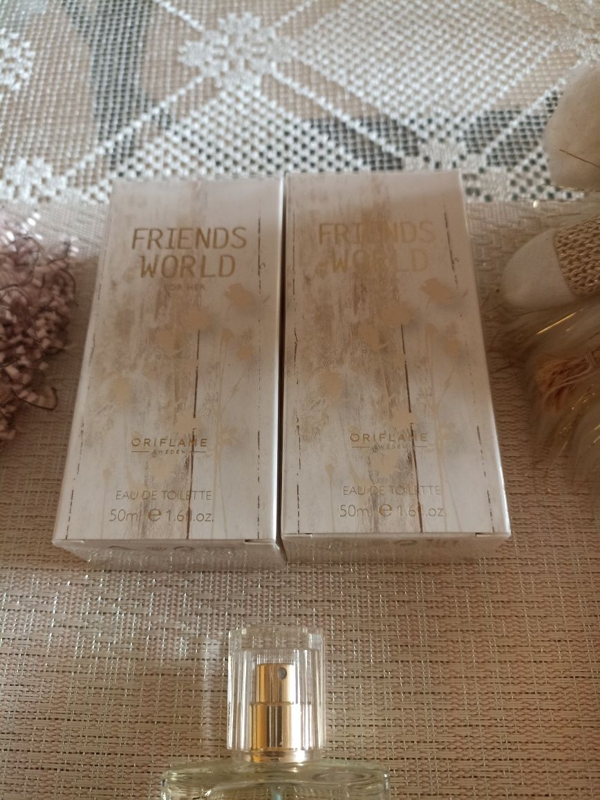 Perfumy Oriflame Friends World 50 ml zestaw 2 sztuki.