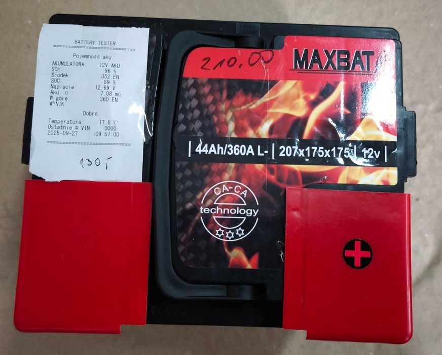 Akumulator Regenerowany 44Ah 360A 45Ah 50Ah 52Ah