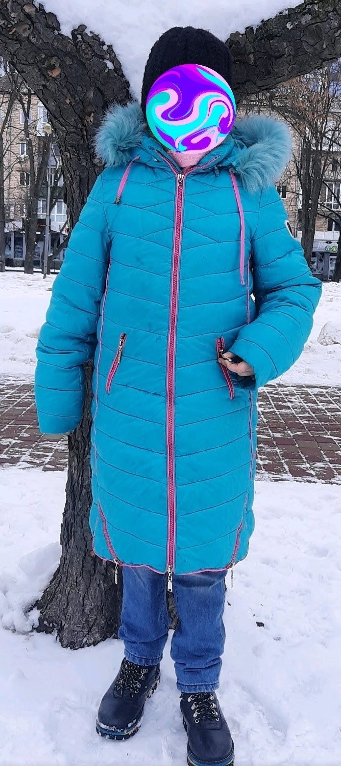 Куртка пальто для девочки 9-12 лет